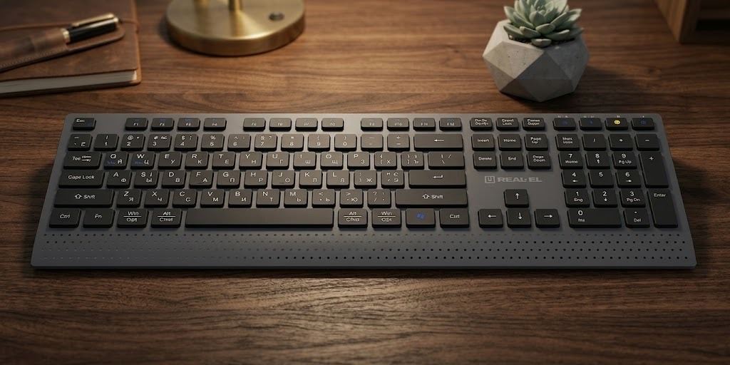 Огляд бездротової клавіатури REAL-EL RK-715W - краща для офісу!