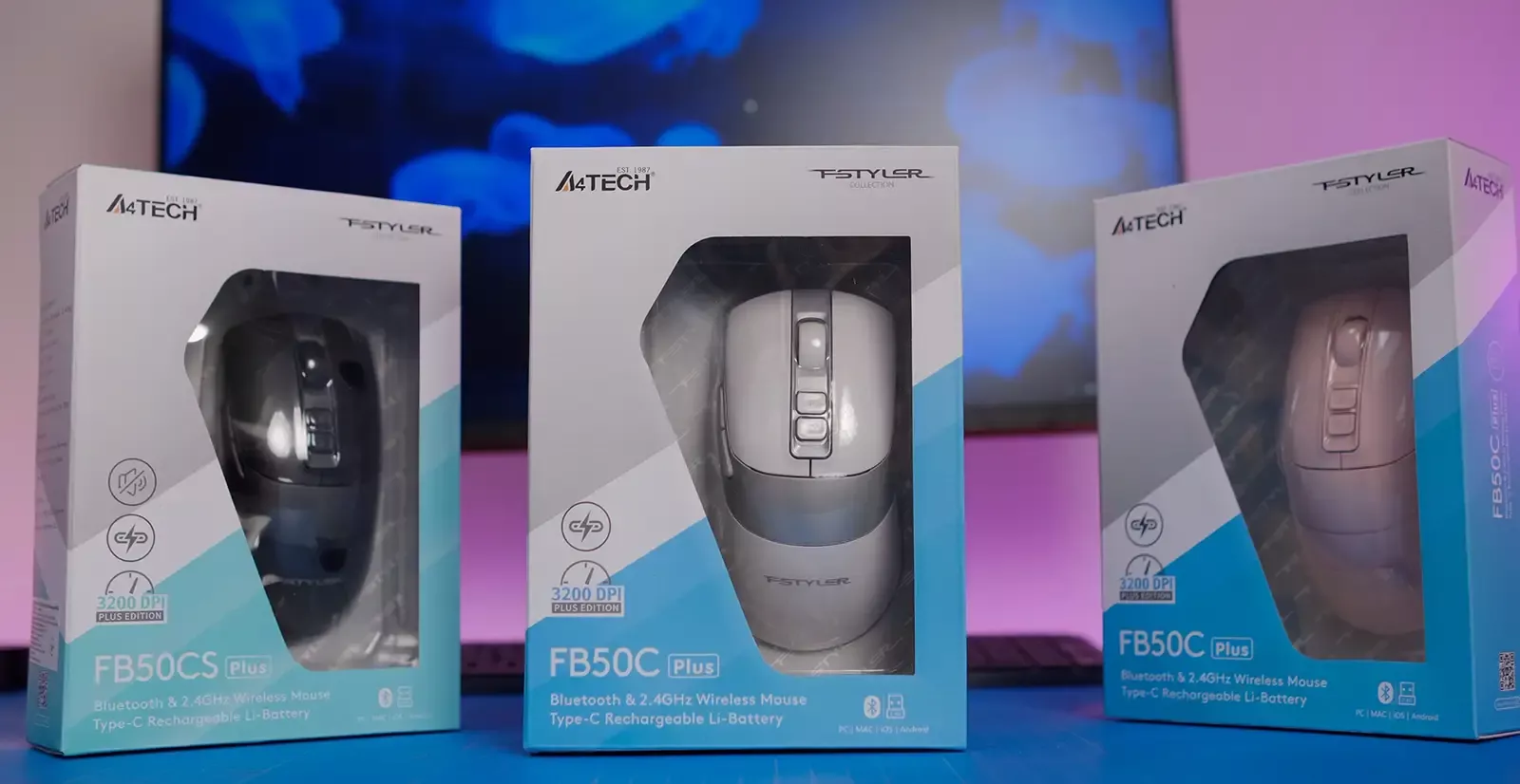 A4Tech FB50C Plus and FB50CS Plus — affordable wireless mice with dual connectivity for daily work