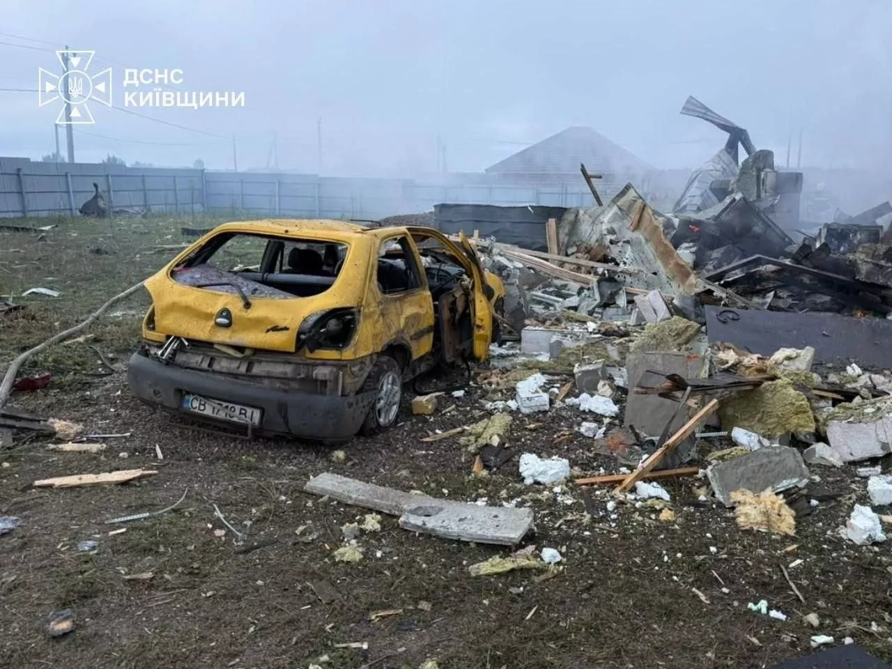 Росія атакувала Фастівський район: постраждала родина з трьома дітьми