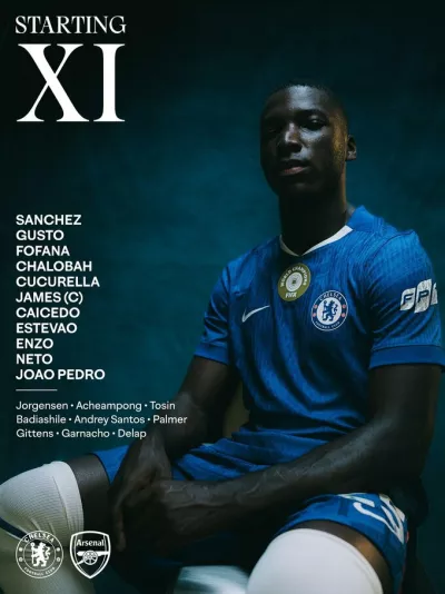 Челси та Арсенал визначили стартові склади на ключове дербі в АПЛ