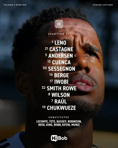 Фулгем та Евертон визначили стартові склади на матч Прем'єр-ліги в Лондоні