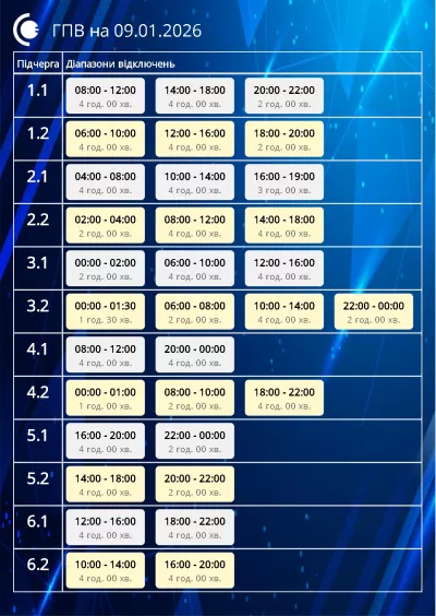 Графіки світла у Львові змінилися: 12 черг відключень та нові правила