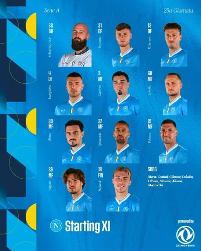 Наполі зустрічає Рому: стартові склади на вечірній суперматч Серії А