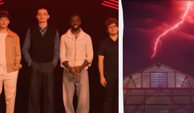 Зірки "Дивних дива" у відеозверненні до фанатів в Україні на прем'єрі 5 сезону