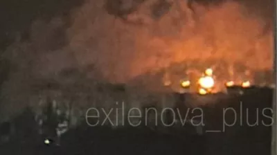 У Пензі внаслідок дронової атаки спалахнула нафтобаза