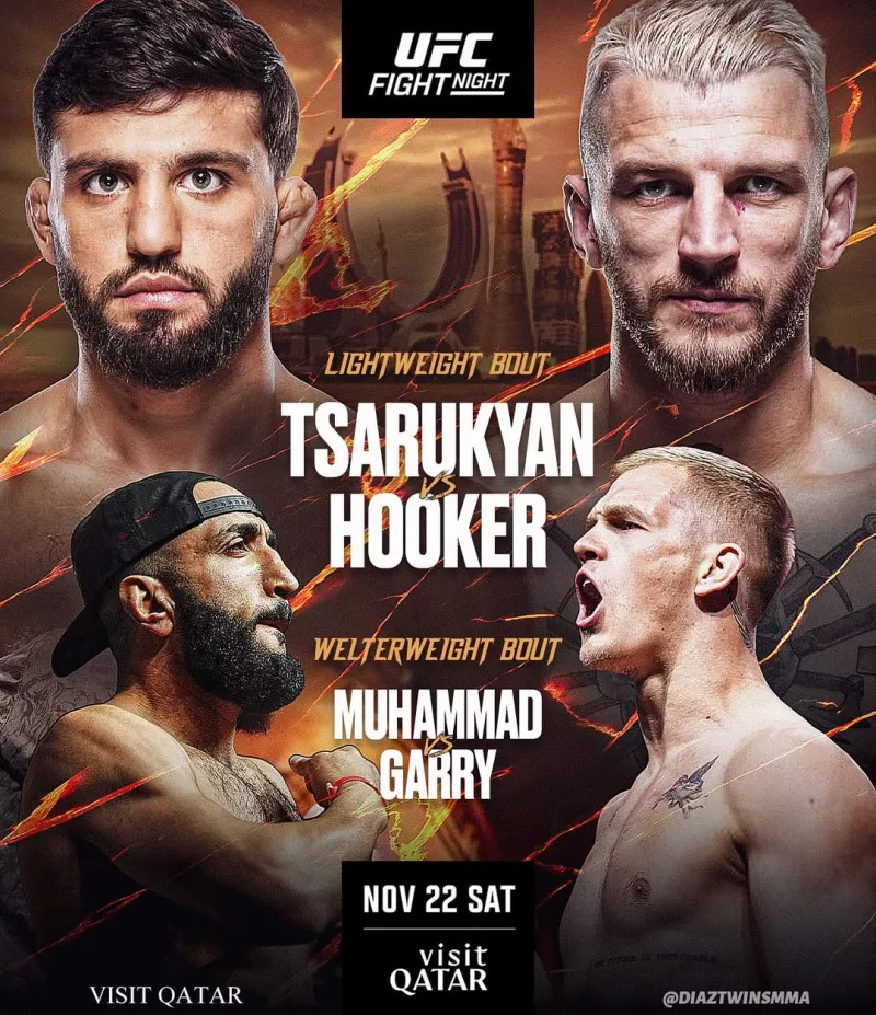 Арман Царукян змагатиметься з Даном Хукером на UFC Fight Night у Досі, Катар
