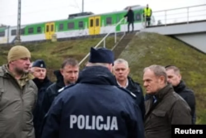 Дональд Туск: Громадяни України здійснили диверсію на залізниці Польщі в інтересах РФ