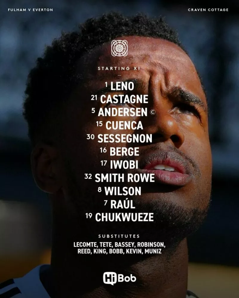 Фулгем та Евертон визначили стартові склади на матч Прем'єр-ліги в Лондоні