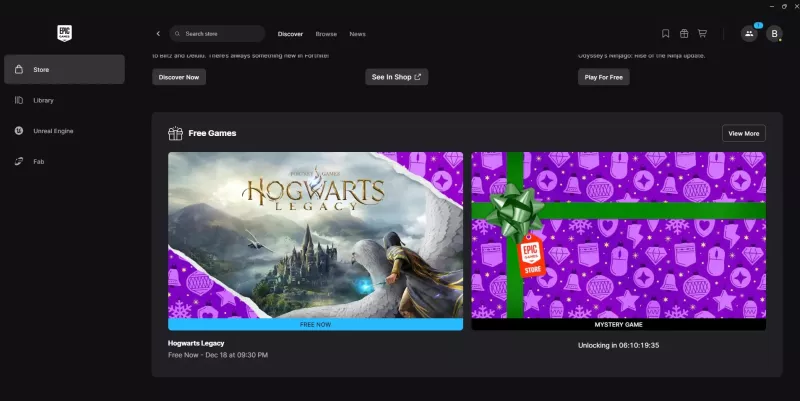 Хороша новина: «Hogwarts Legacy» стала безкоштовною у «Epic Games Store» до 18 грудня!