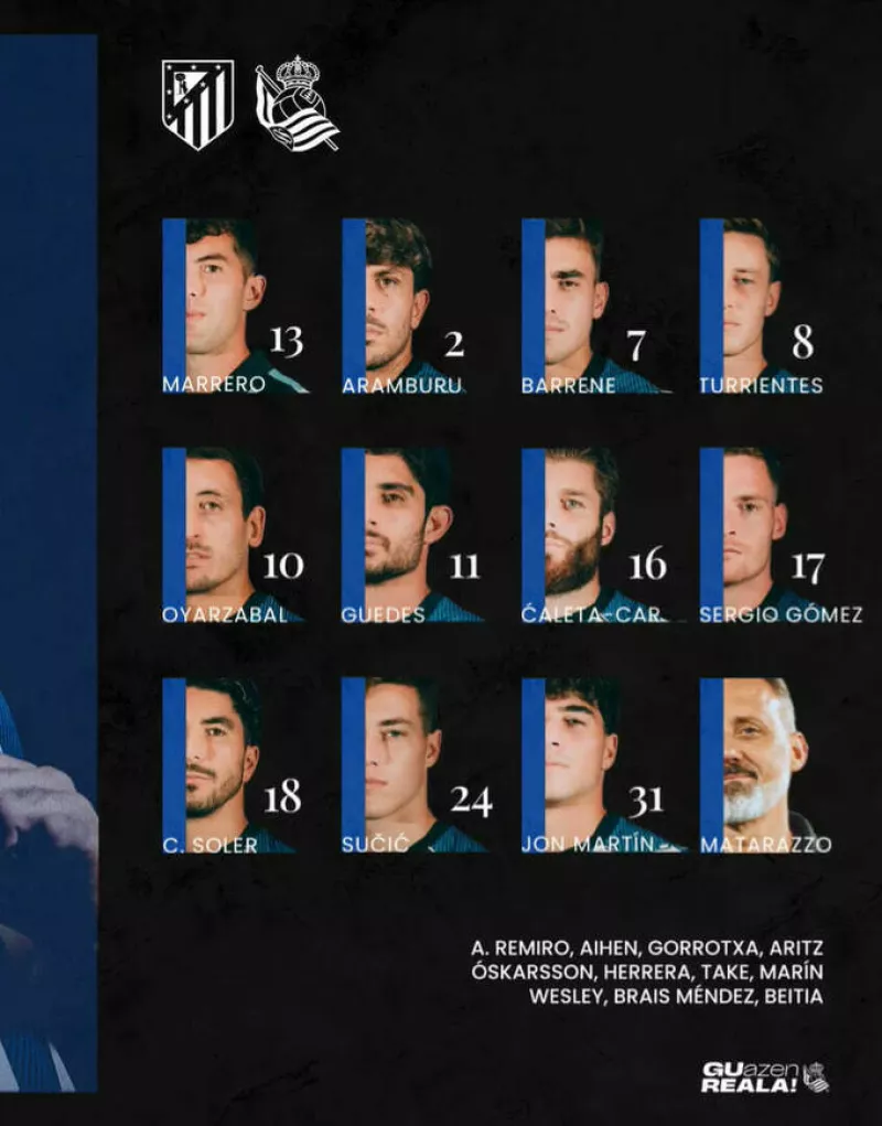 Матч «Атлетико» проти «Реал Сосьедад»: склади команд на фінал Кубка Іспанії зрозумілі