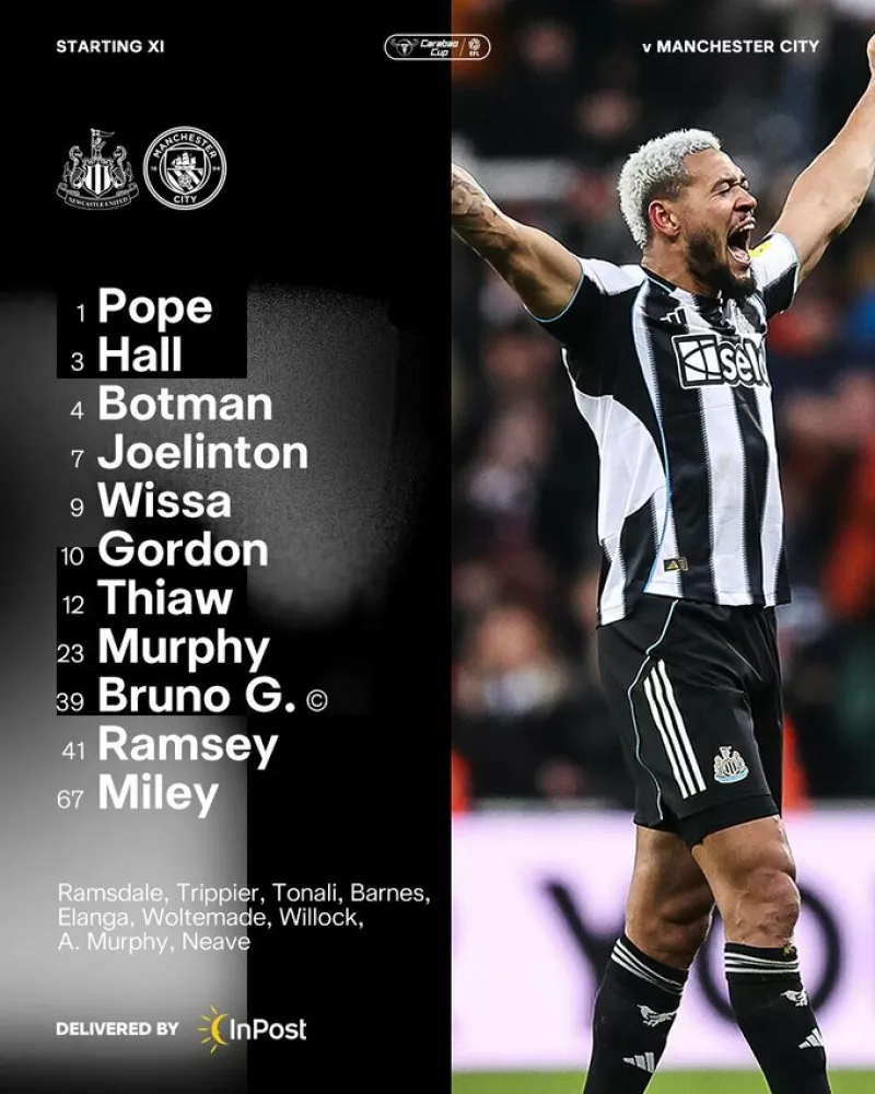 Пів-Англії в грі: «Ман Сіті» та «Ньюкасл» стартували у важливому кубковому протистоянні