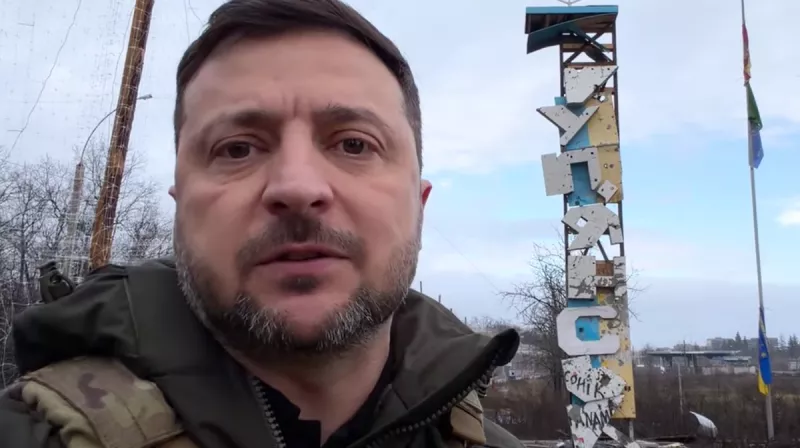 Президент Зеленський відвідав Куп'янськ і привітав українських військових