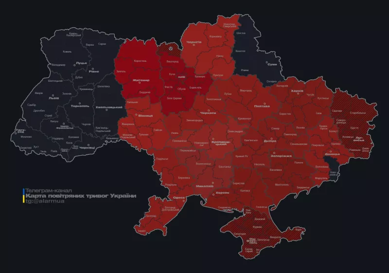 Росія підняла в небо "Кинжали": авіаційна загроза Україні та повітряні тривоги по областям