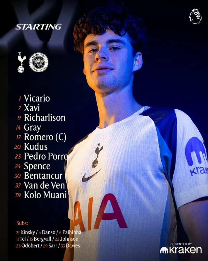 Тоттенгем та Брентфорд визначили стартові склади на вирішальний матч АПЛ