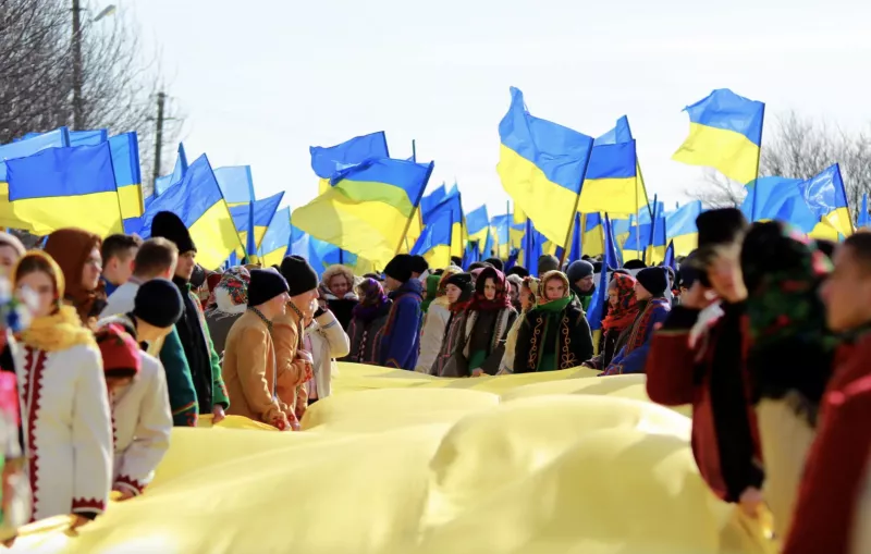 Україна єднається: Софійська площа приймає урочисту ходу до Дня Соборності