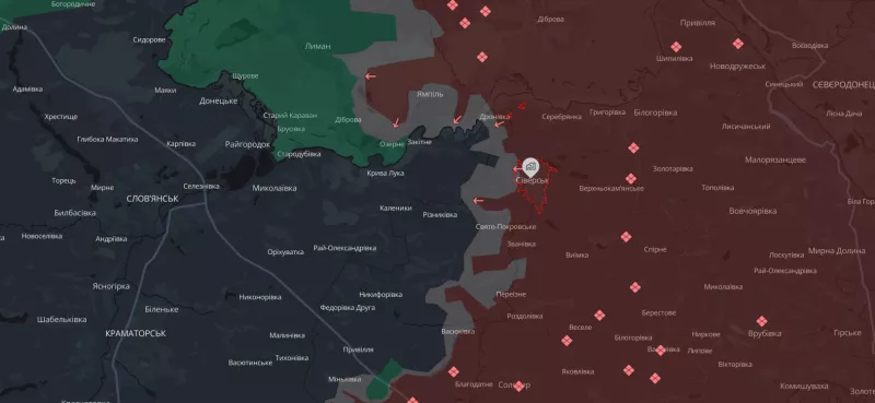 Українські сили відійшли з Северська через превалювання російських окупантів у живій силі та техніці
