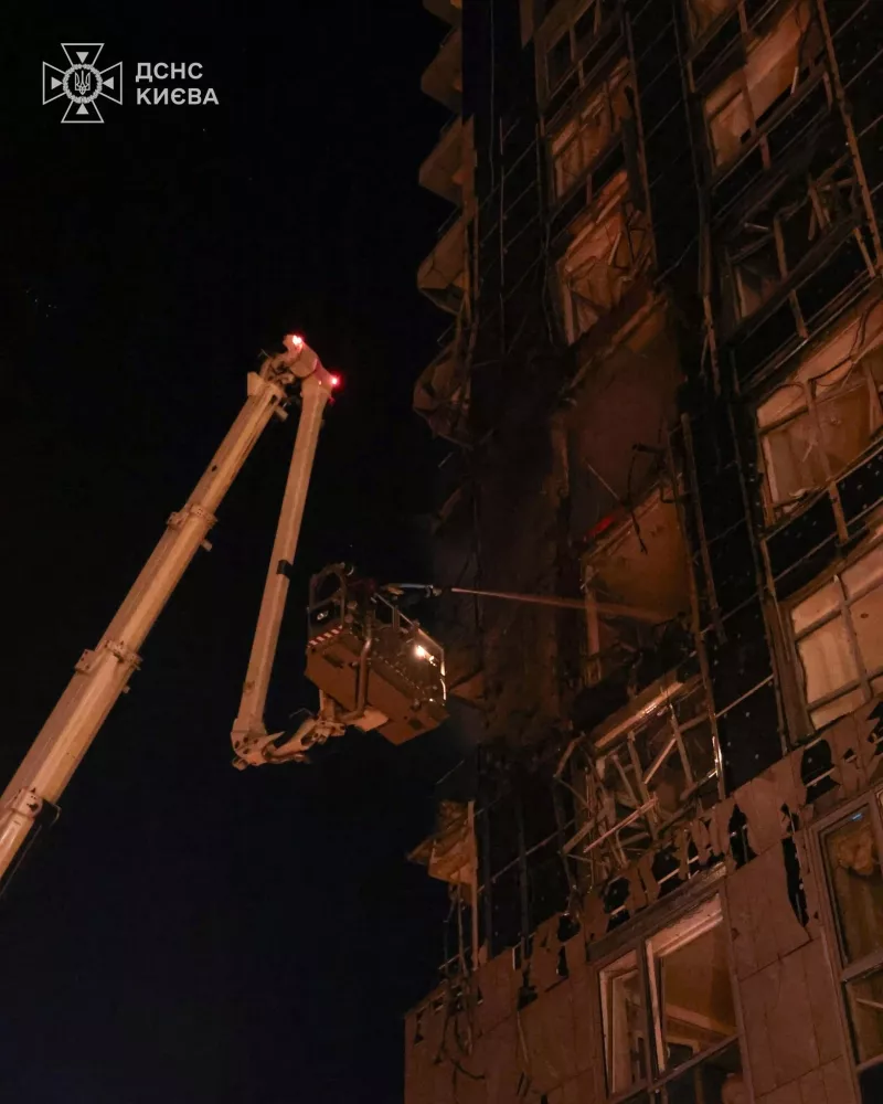 В Києві внаслідок російської атаки загинув один, семеро постраждали