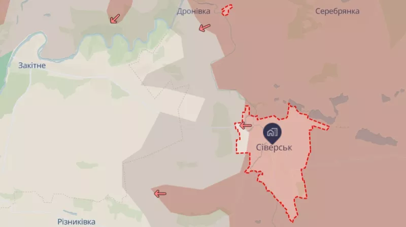 ВСУ залишили Сєвєрськ через чисельну перевагу російських військ